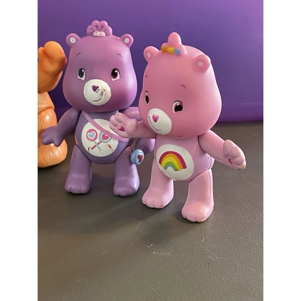 Care Bears Figures Moveable Arms Legs Lot Of 7